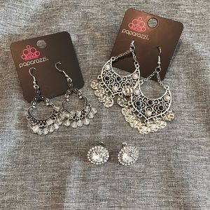 3 pairs of earrings